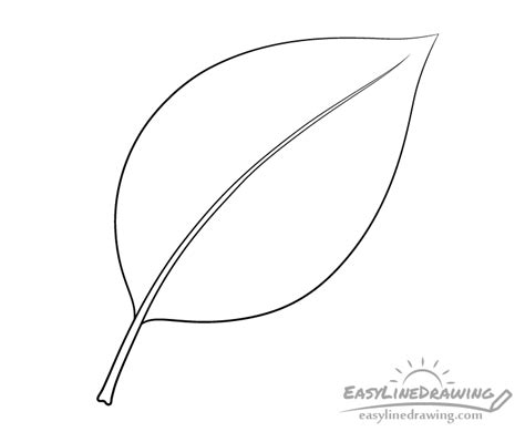 leaf outline drawing